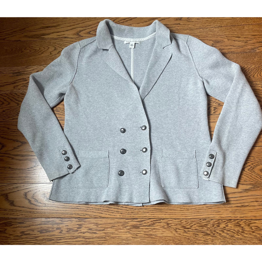 Banana Republic Factory Cotton Sweater Cropped Blazer Sz M